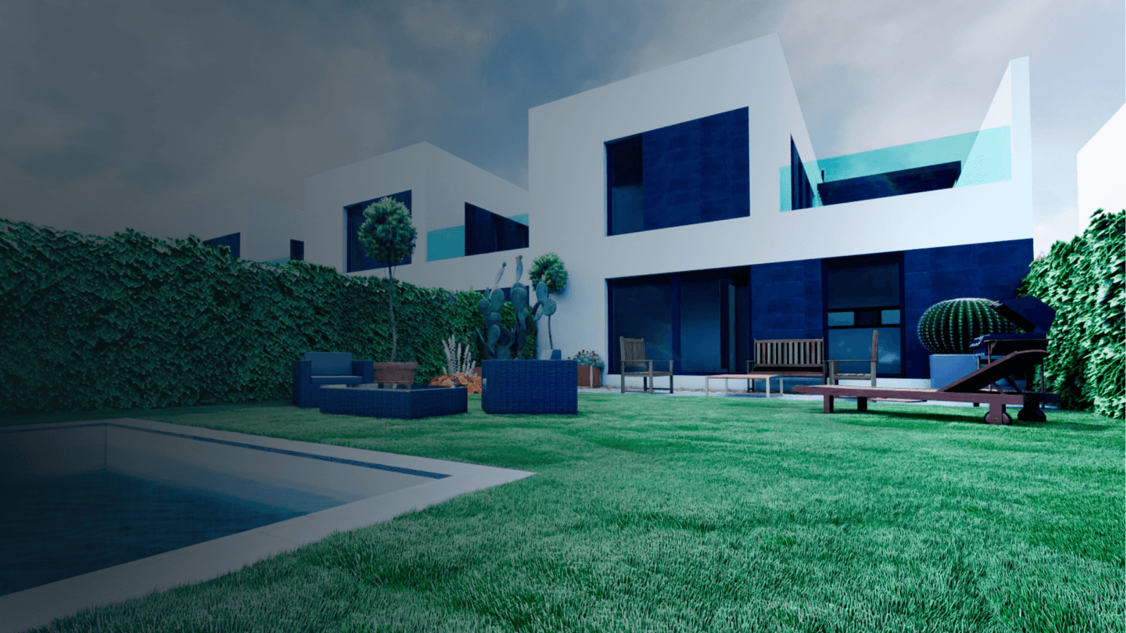 Prueba de fondo con sombreado negro