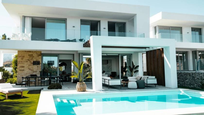 chalet de lujo con piscina